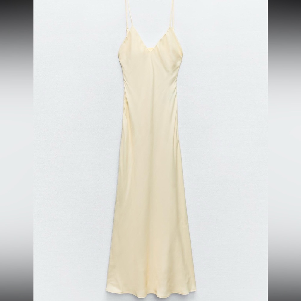 Zara Satin slip dress